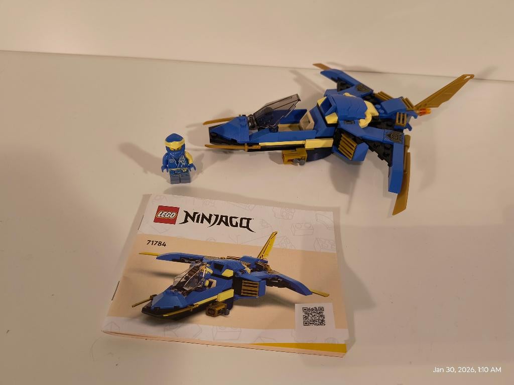 LEGO Ninjago 71784 Jay's Lightning Jet EVO, Ophalen of Verzenden, Zo goed als nieuw, Complete set, Lego