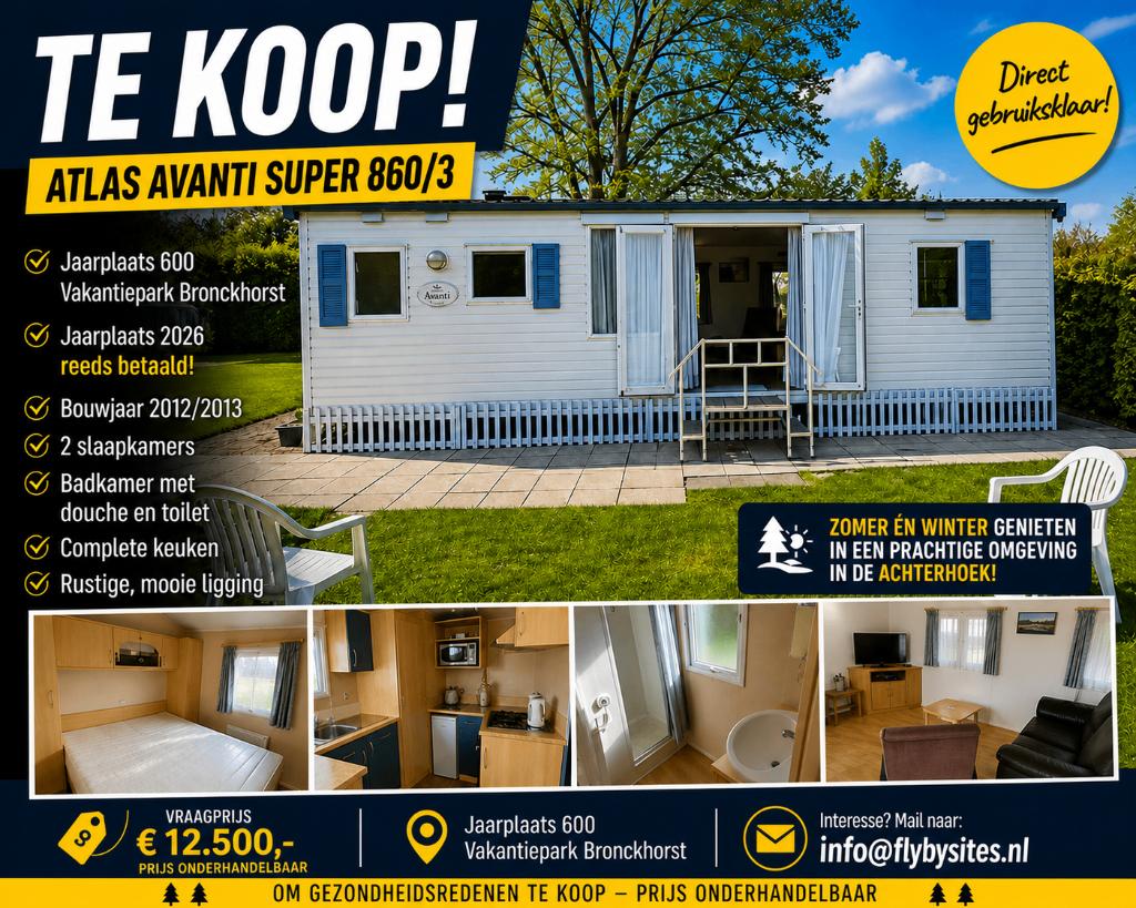 Atlas Avanti Super 860/3 + Jaarplaats 2026 betaald, Tot en met 4