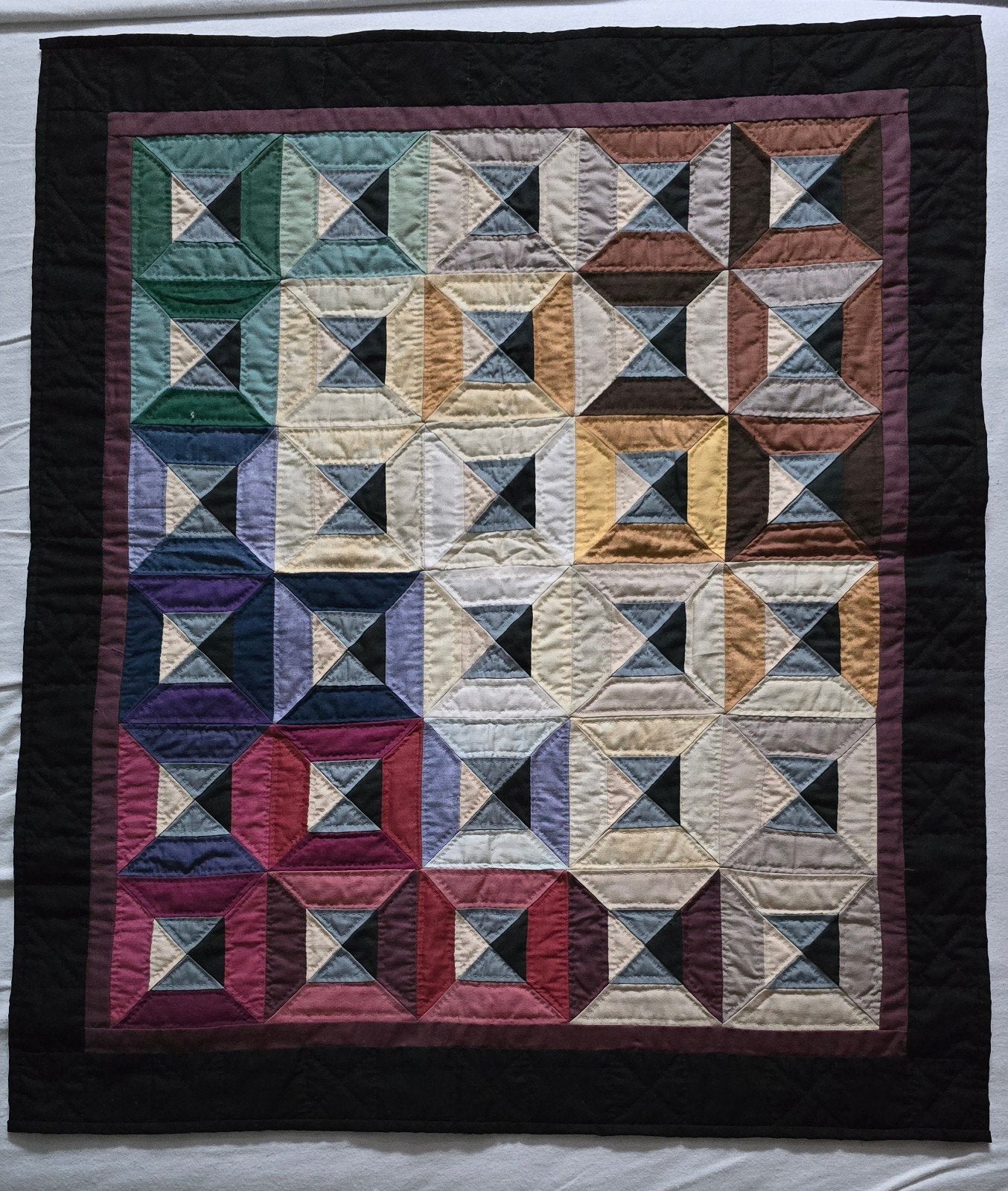 Handgemaakte Patchwork Quilt - Diverse Kleuren, Huis en Inrichting, Geel, 50 tot 100 cm, Patchwork, Traditioneel, Handgemaakt