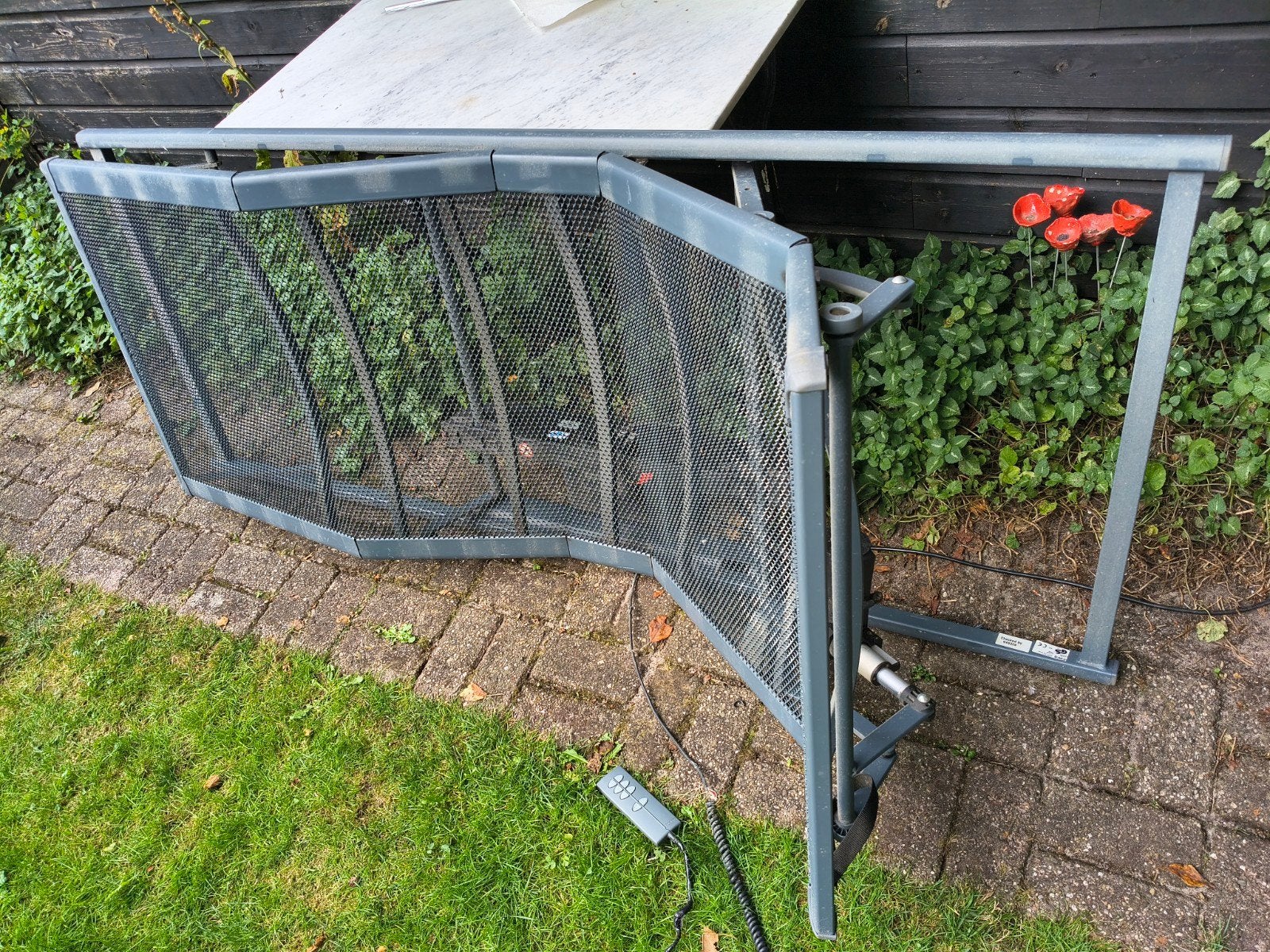 Auping verstelbare lattenbodem met afstandsbediening, Ophalen, Eenpersoons, 80 cm, Metaal