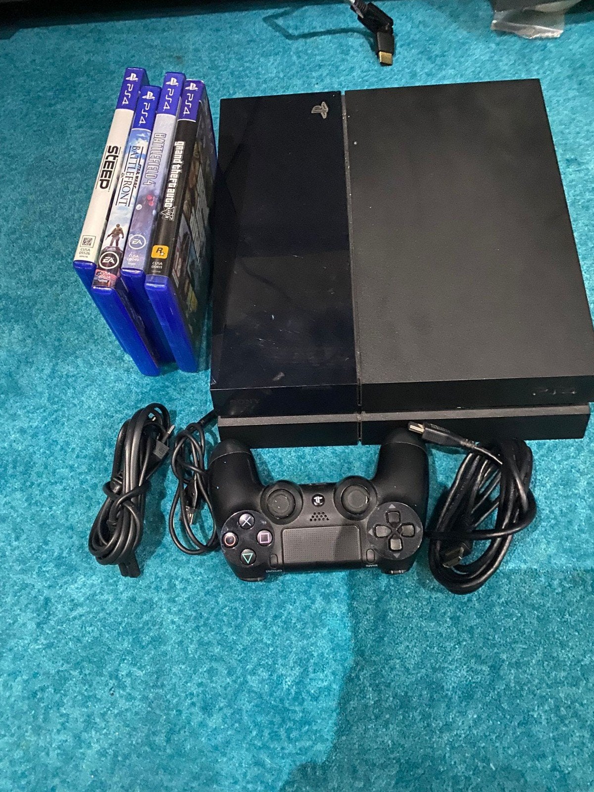 PS4 500 gb met 4 games en controller, Ophalen of Verzenden, Met 1 controller, Original, 500 GB