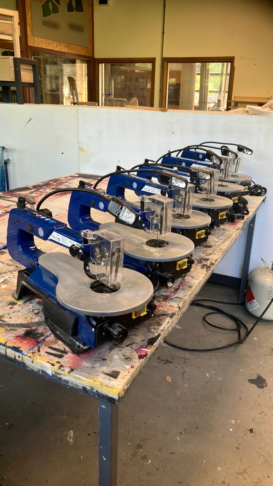 Figuurzaagmachines HBM Alleen maandag nog beschikbaar., Ophalen, 70 mm of meer, HBM, Zo goed als nieuw