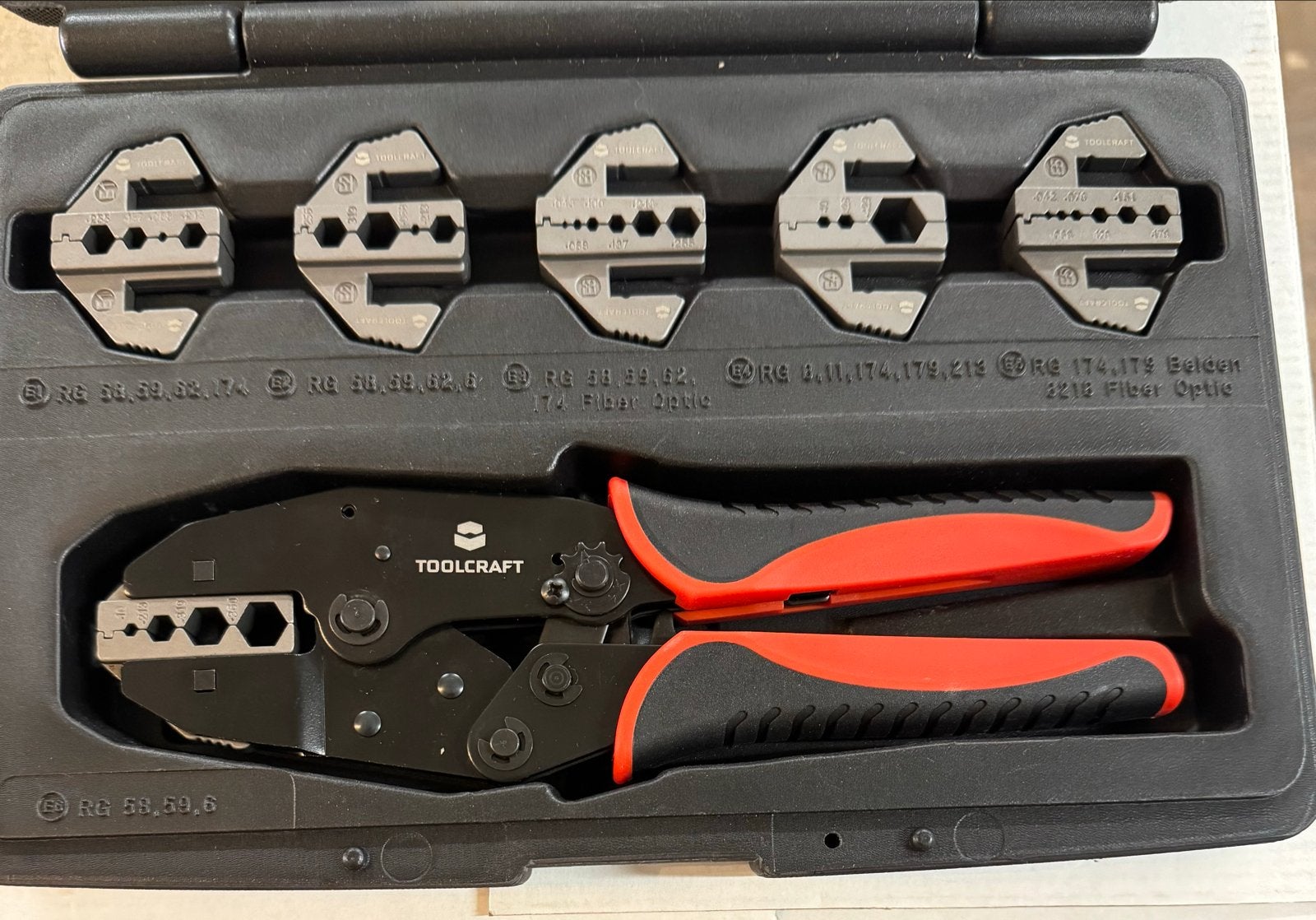 Toolcraft Krimptang Set met Verwisselbare Bekken, Ophalen of Verzenden, Nieuw