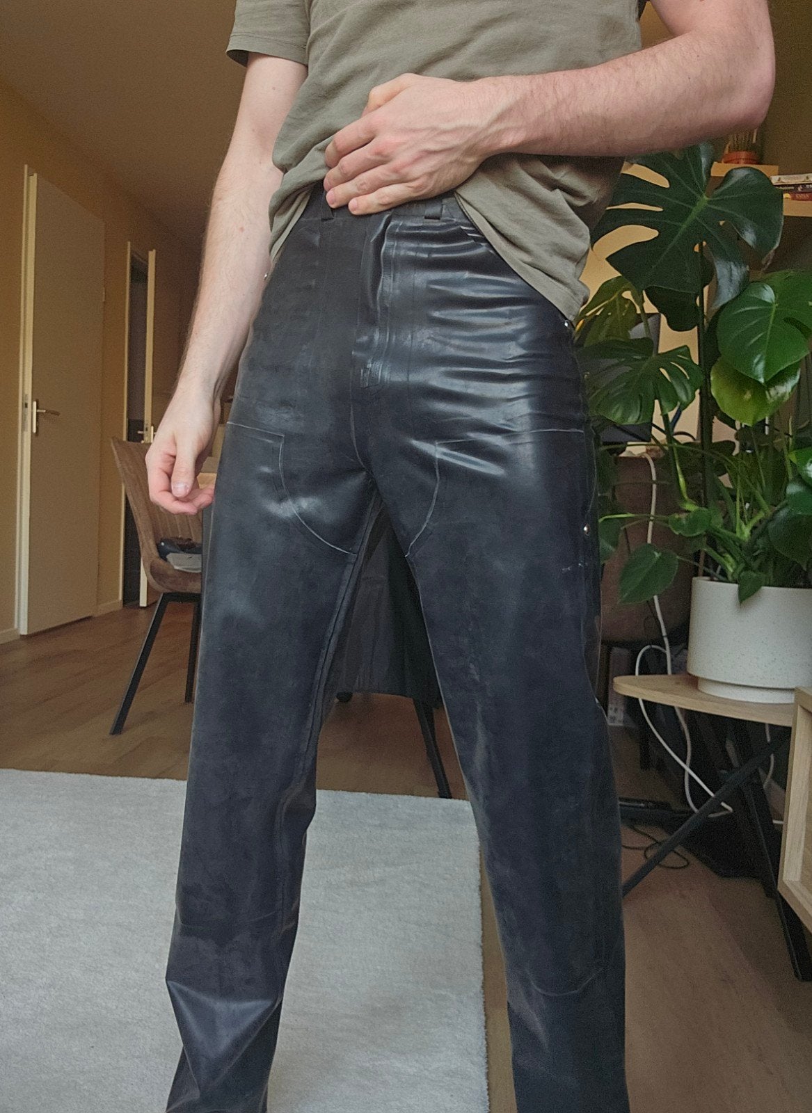 Latex carpenter jeans NEW, Ophalen of Verzenden, Nieuw, Zwart