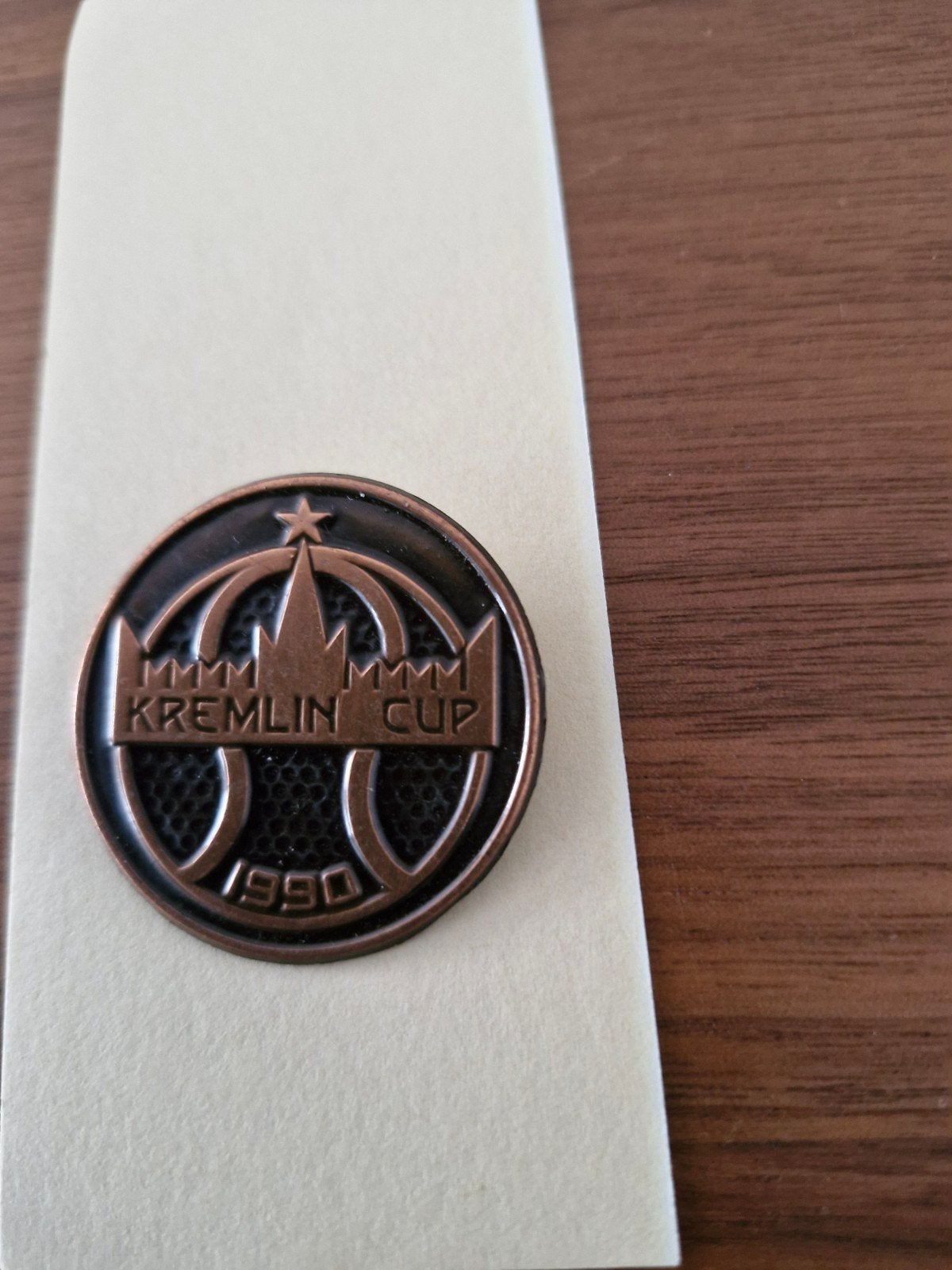 Kremlin Cup 1990 Medaille ,/Speld- Uniek Verzamelobject, Verzamelen, Ophalen of Verzenden