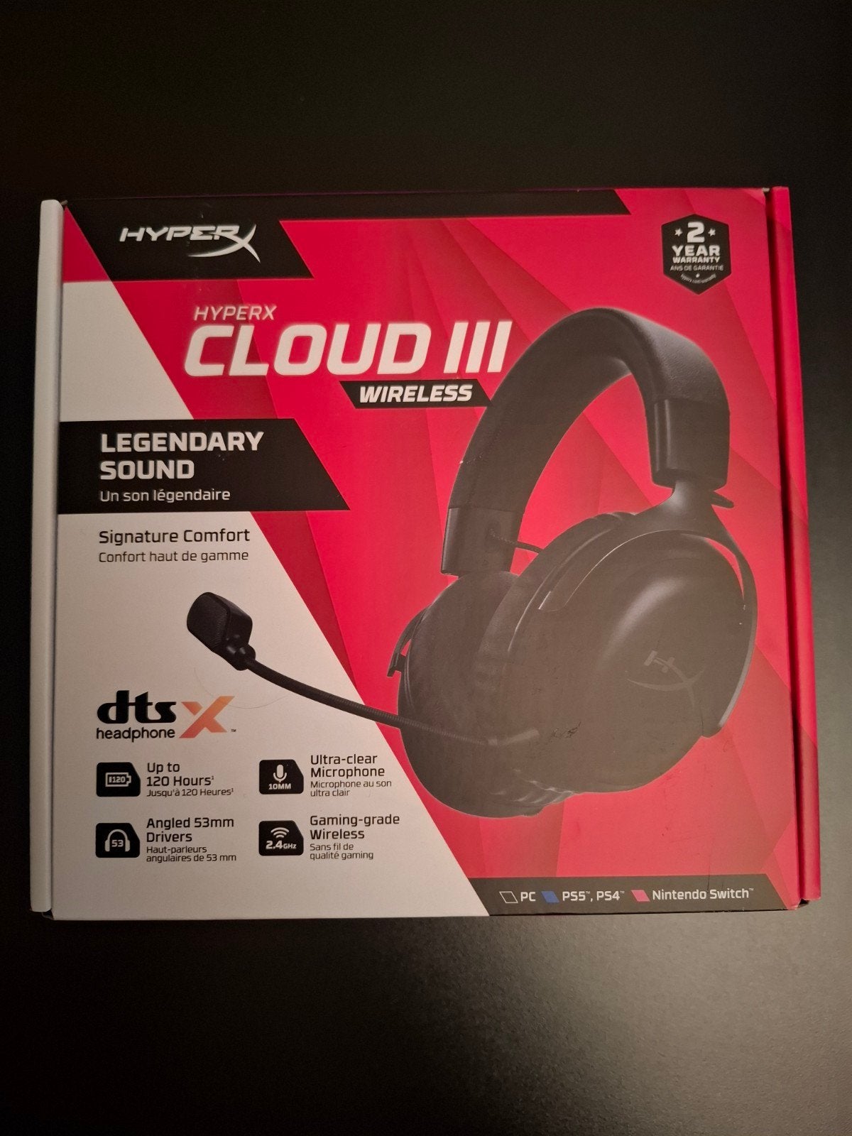 Hyperx Cloud 3 wireless Gaming headset voor pc, Computers en Software, Ophalen, HyperX, Nieuw, Draadloos