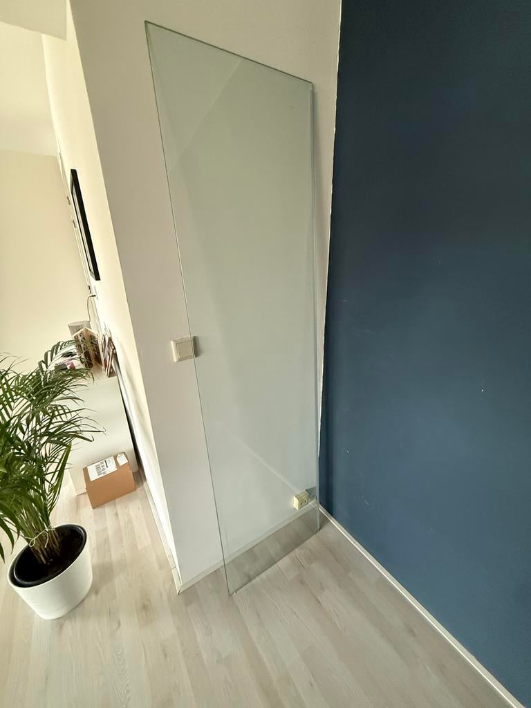 Glazen douchewand, Huis en Inrichting, Badkamer | Complete badkamers, Gebruikt, Ophalen