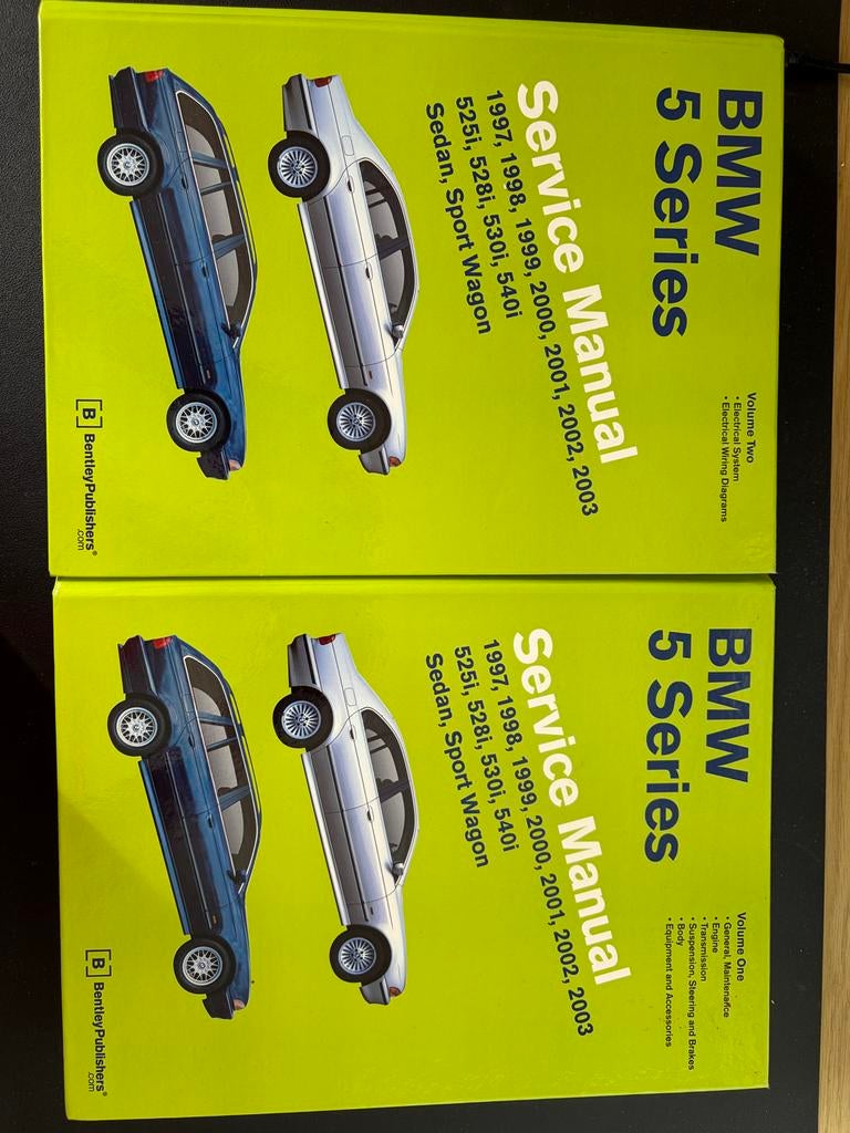 BMW 5 Serie (E39) Service Manual 1997-2003 (2 delen), Ophalen, Zo goed als nieuw, BMW