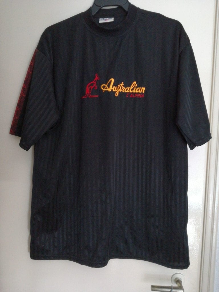 Australian L' álpine zwart ( kleine haakjes in de stof )  XL, Zwart, Maat 56/58 (XL), Ophalen of Verzenden, Zo goed als nieuw