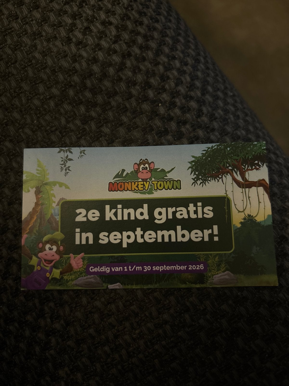 Monkey town, Eén persoon, Kortingskaart