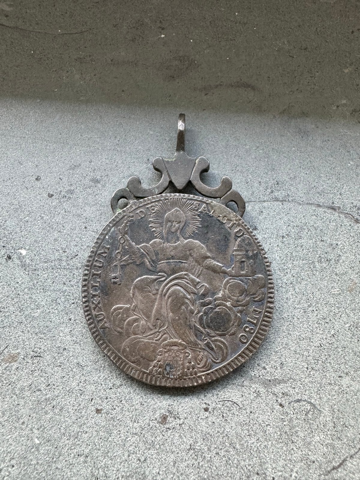 Zilveren pauselijke Scudo (munt) van paus Pius VI uit 1780, Ophalen of Verzenden, Zilver, Buitenland