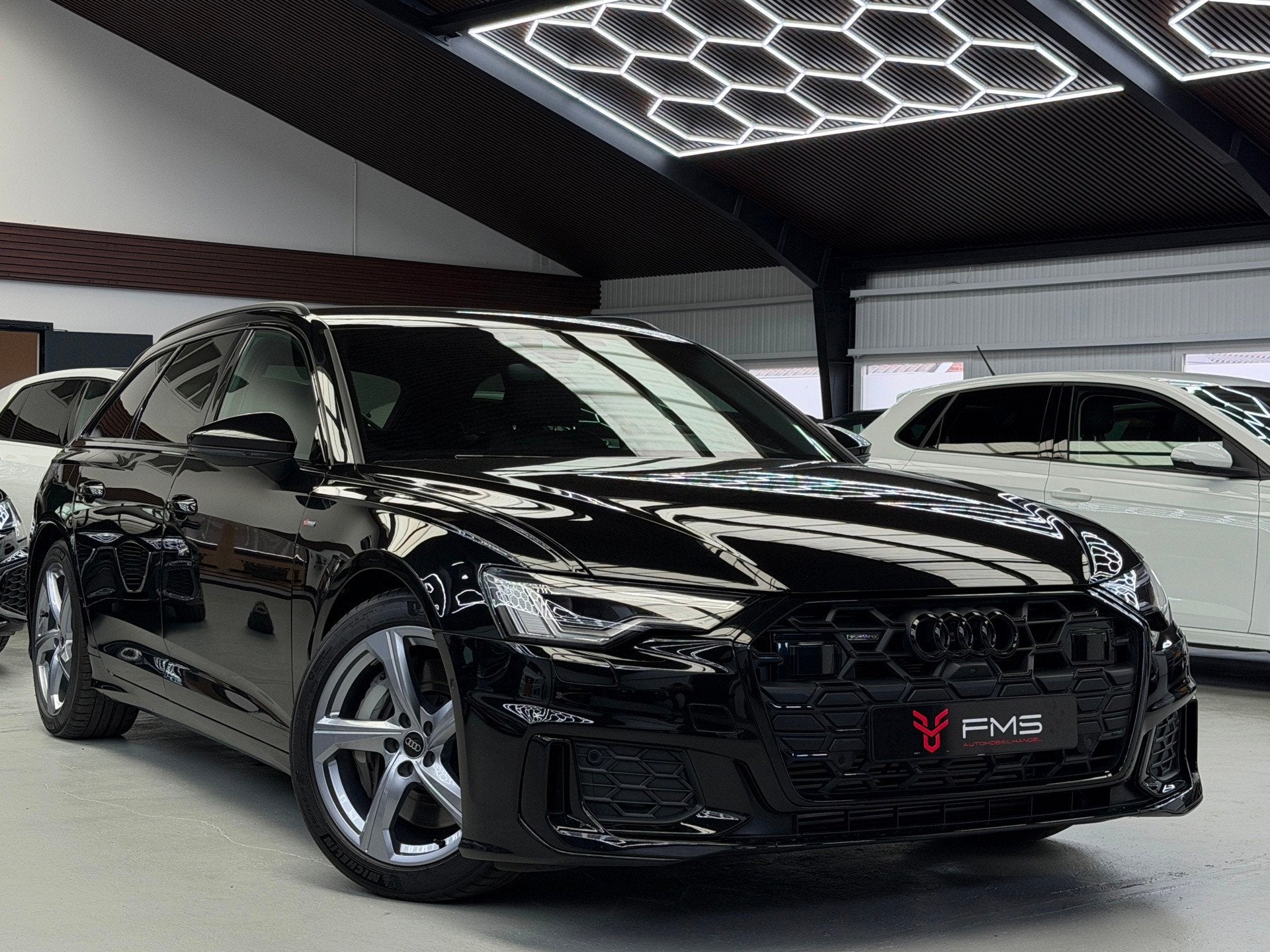 Audi A6 Avant 50 TFSI E Quattro 3x S-Line Competition, Auto's, Automaat, 77 km/l, Gebruikt, Zwart