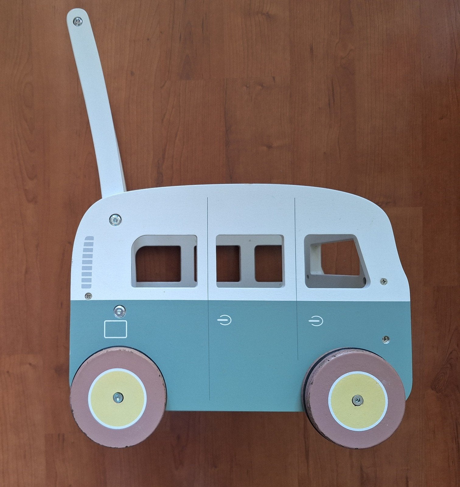 Little Dutch Houten Loopwagen Vintage Busje Pastel, Ophalen of Verzenden, Gebruikt, Overige typen, Met wieltjes