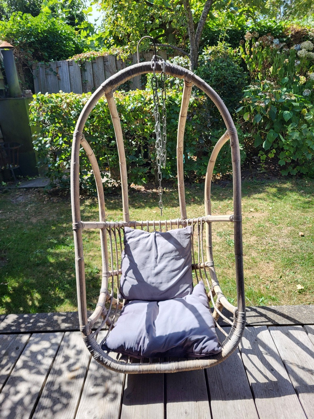 hangstoel rotan, Tuin en Terras, Tuinstoelen, Ophalen, Gebruikt, Rotan