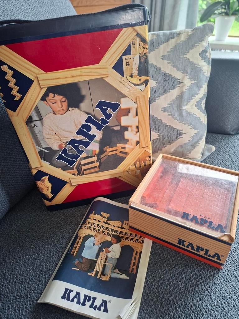 Kapla bouwblokken set met extra doosje en boekje, Ophalen, Gebruikt, Overige merken