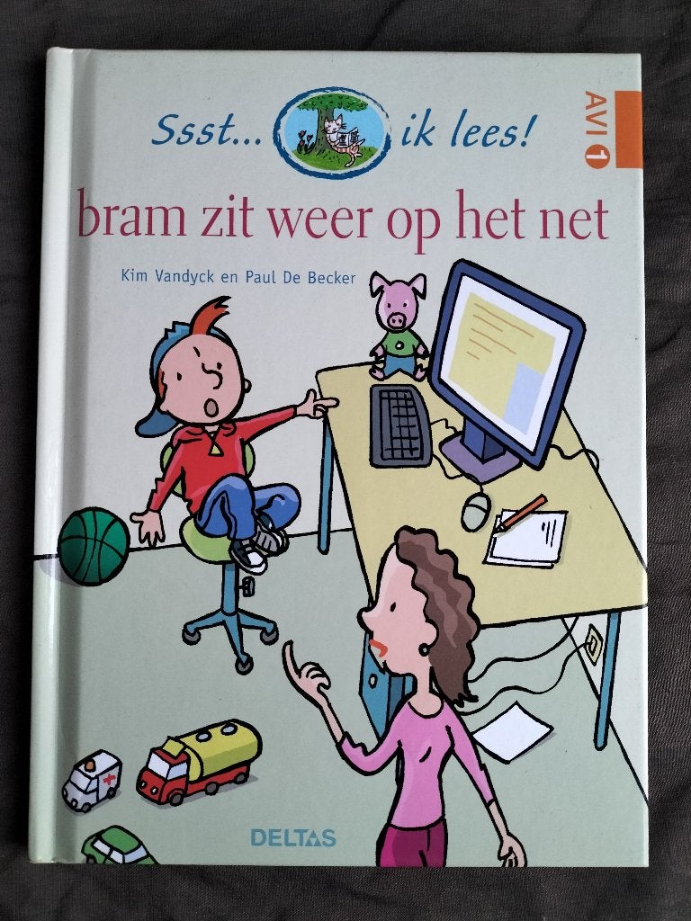 Ssst... ik lees! - bram zit weer op het net (avi 1)