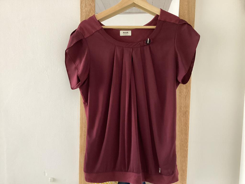 Mooie bordeauxrode top van Anna van Toor, maat M, Ophalen of Verzenden, Zo goed als nieuw, Maat 38/40 (M), Rood