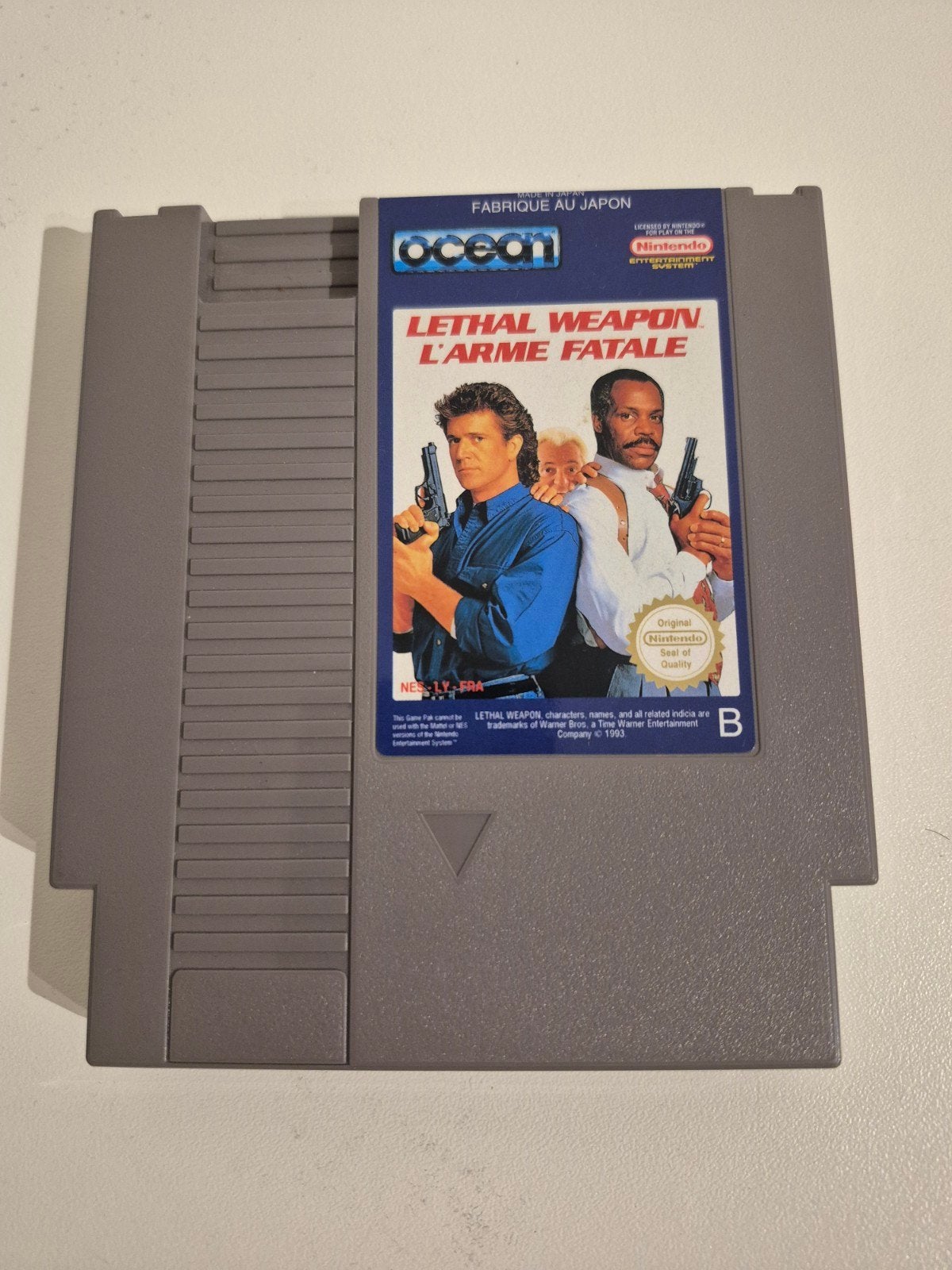 Nintendo Nes Lethal weapon l' arme Fatale ( zeer zeldzaam ), Spelcomputers en Games, Games | Nintendo NES, Avontuur en Actie, 1 speler