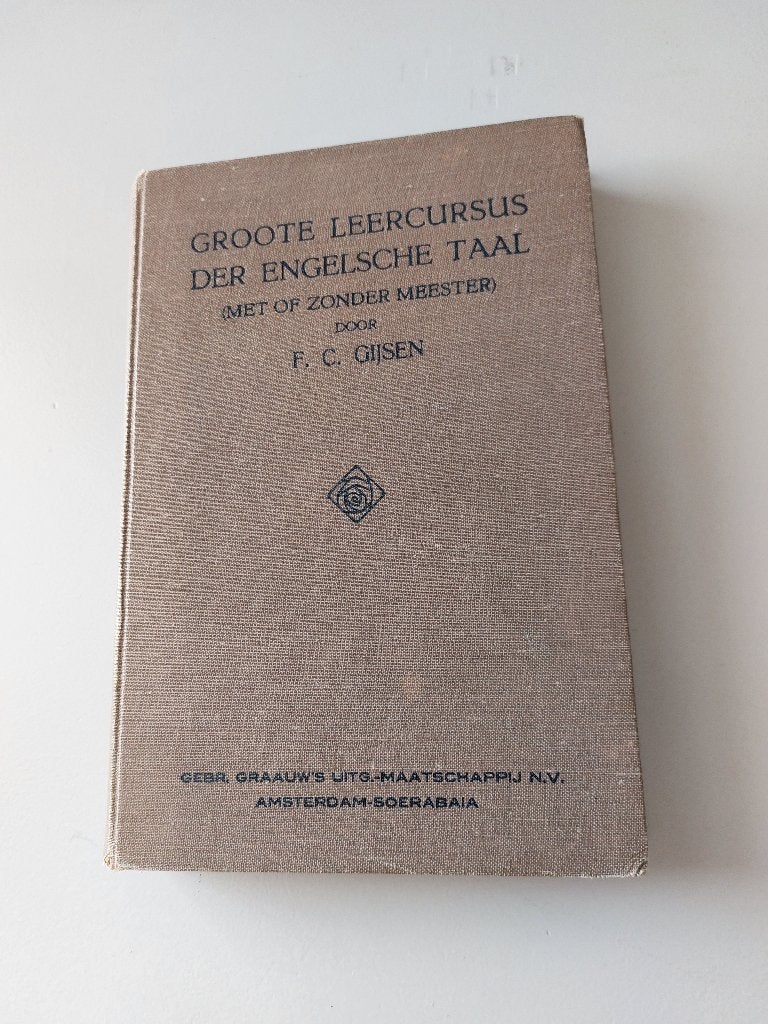 100 jaar oude: Groote Leercursus Der Engelsche Taal, Ophalen of Verzenden
