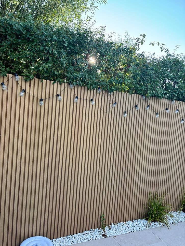 Composiet schuttingdelen - 1,60 lang, Tuin en Terras, Schuttingen, Gebruikt, Kunststof, 1 tot 2 meter, Minder dan 3 meter, Ophalen
