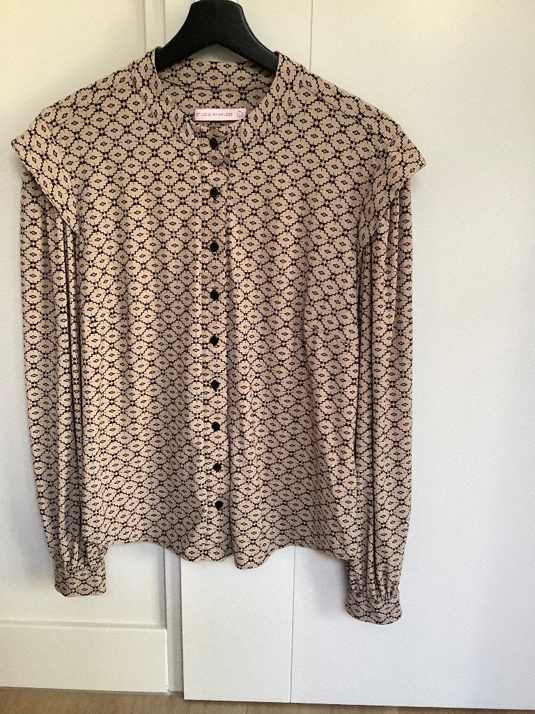 Blouse Studio Anneloes, Studio Anneloes, Beige, Maat 42/44 (L), Ophalen of Verzenden