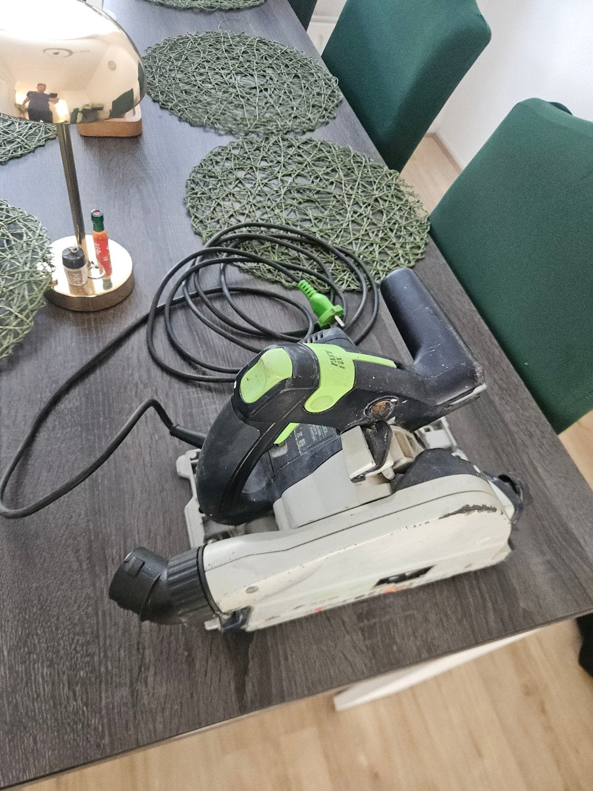 Festool Invalzaag TS 55 EBQ - Krachtige Precisie, Ophalen of Verzenden, 1200 watt of meer, Invalzaag, 30 tot 70 mm