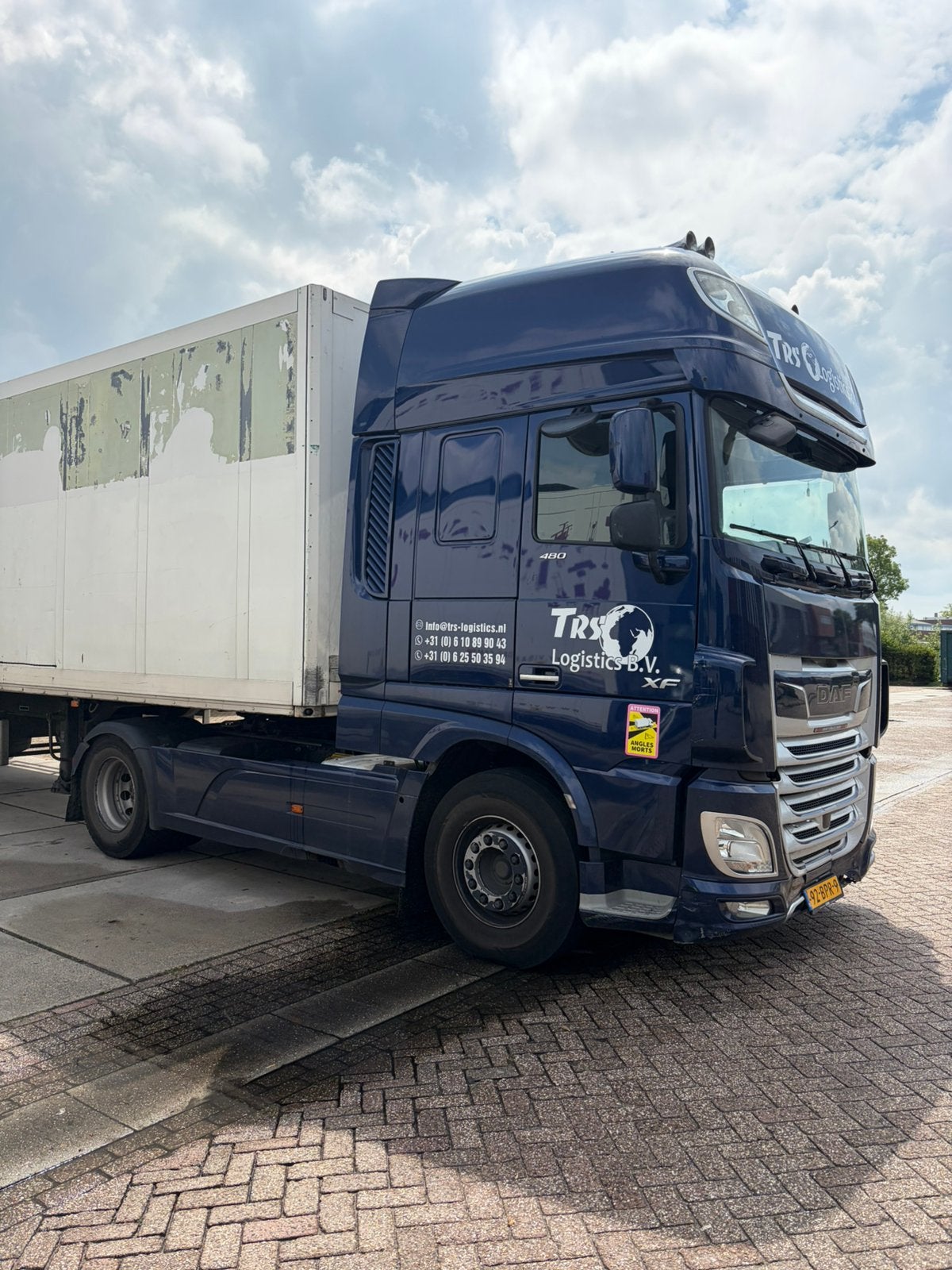 DAF XF 480 - 100 jaar editie. Gekocht + dealer onderhouden!, Auto's, Vrachtwagens, Euro 6, Blauw, Leder, Diesel