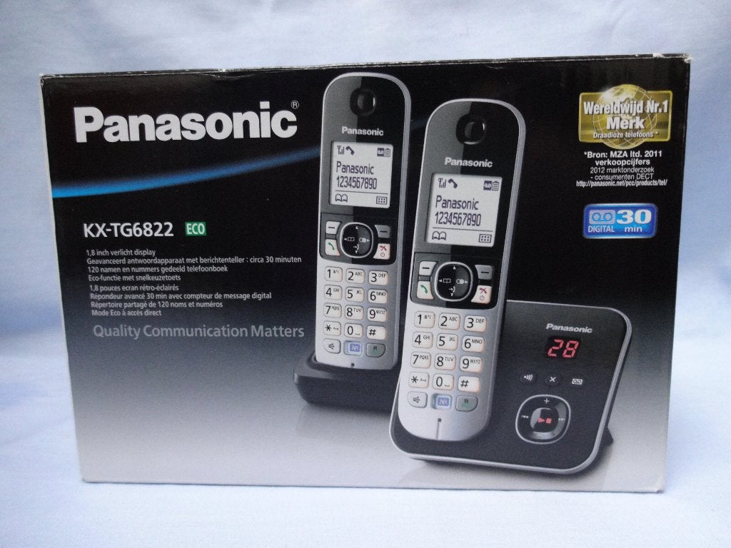Panasonic KX-TG6822 telefoon NIEUW, Ophalen of Verzenden, Nieuw, 2 handsets