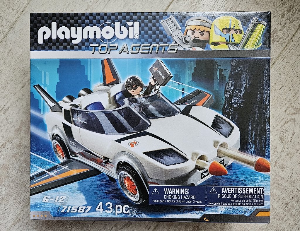 Playmobil auto 71587 Top Agents Agent P's Super Racer 007, Ophalen of Verzenden, Nieuw, Complete set