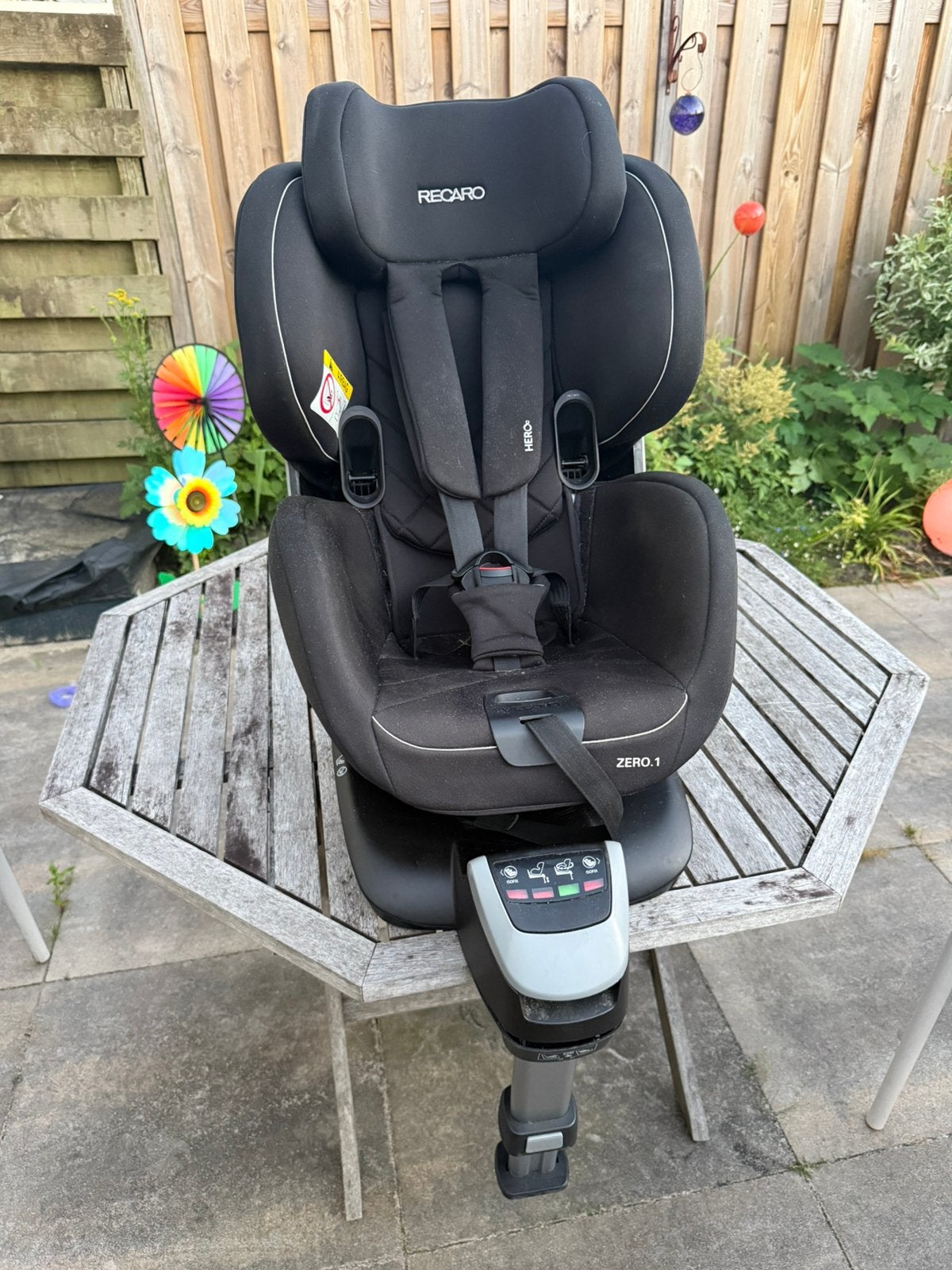 Recaro Zero.1 autostoel - Zwart, 360 draaibaar, Isofix, 0 t/m 18 kg, Verstelbare rugleuning, Zo goed als nieuw, Isofix