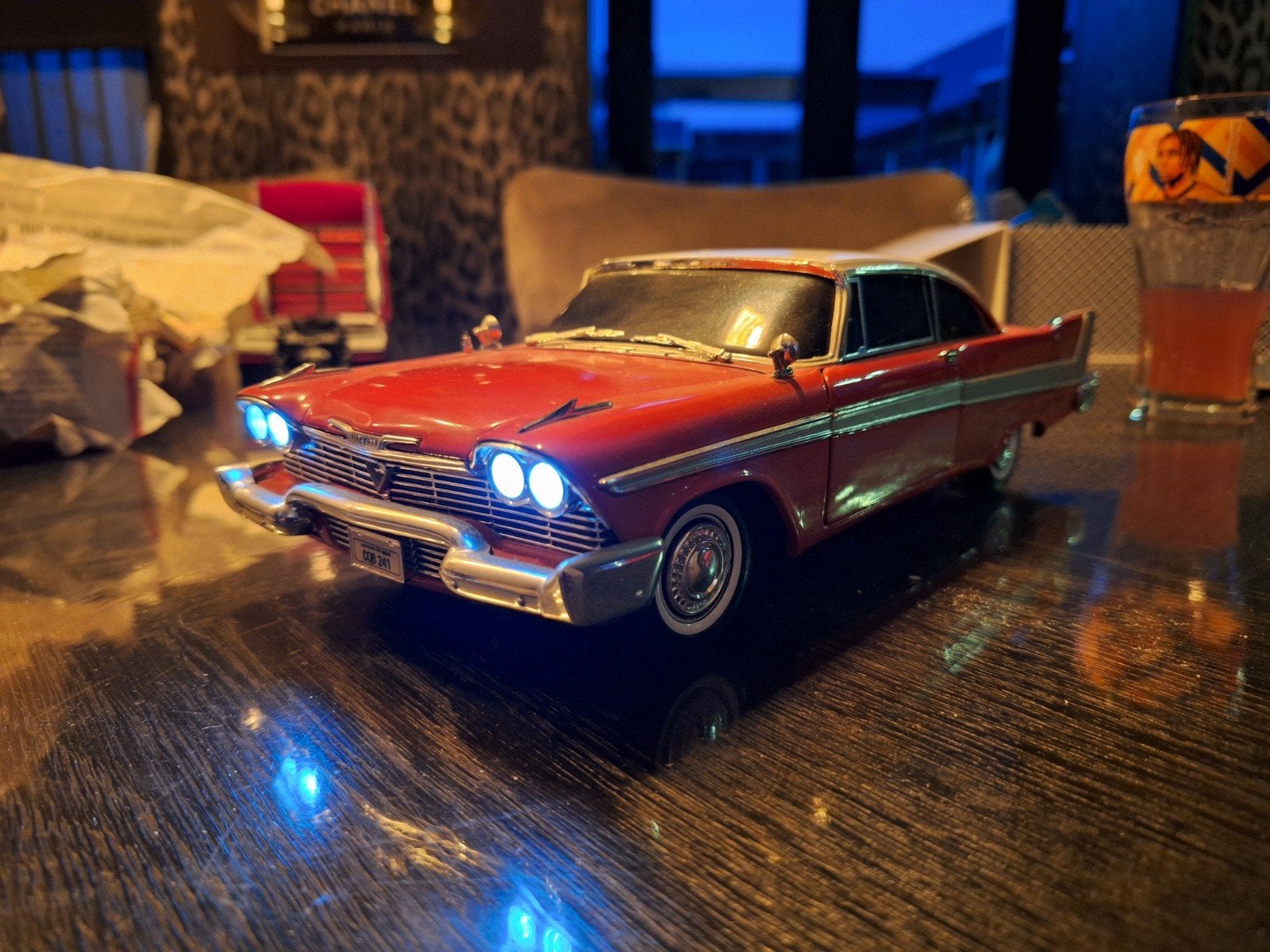 Ertl 1:18 Plymouth Fury 1958 Christine Joyride, Hobby en Vrije tijd, Ophalen of Verzenden, ERTL