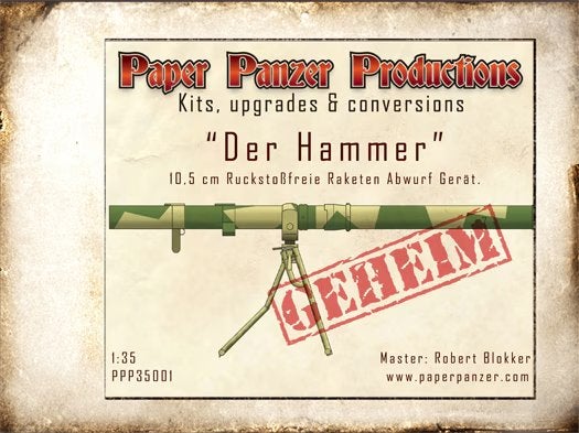 H-743,PAPER PANZER PRODUCTIONS 1-35,NO,PPP35001,"Der Hammer", Ophalen of Verzenden, Nieuw, 1:35 tot 1:50