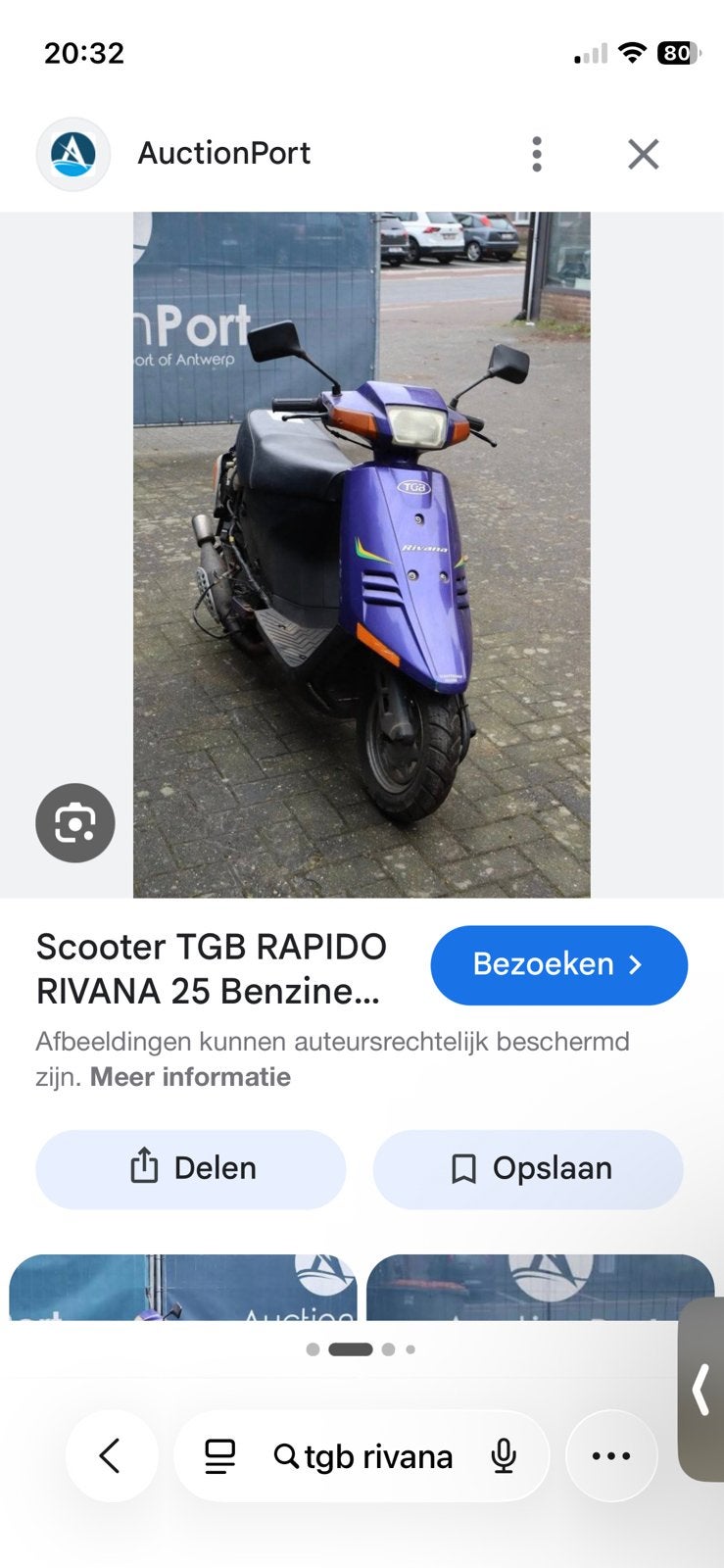 GEZOCHT tgb rivana, Ophalen of Verzenden, Zo goed als nieuw, Benzine, Overige modellen