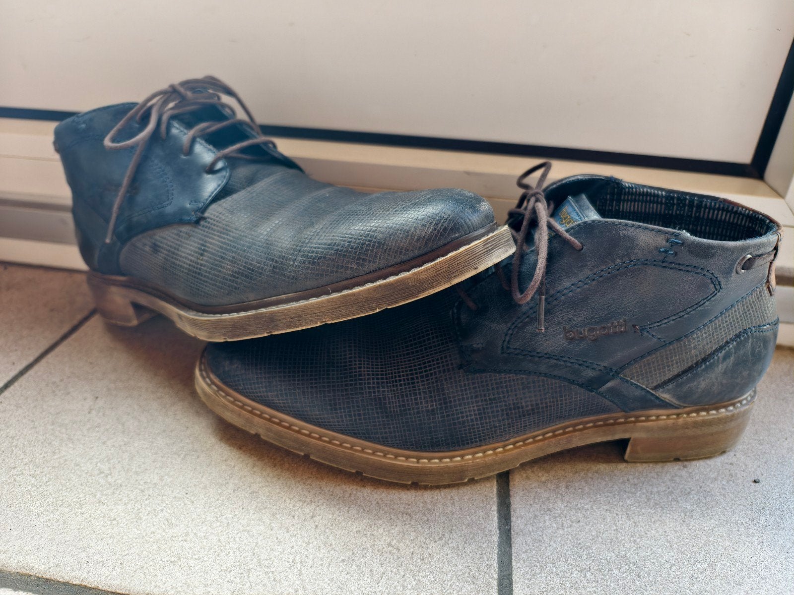 Bugatti herenschoenen maat 44 - Blauw, Bugatti, Blauw, Ophalen of Verzenden, Gedragen