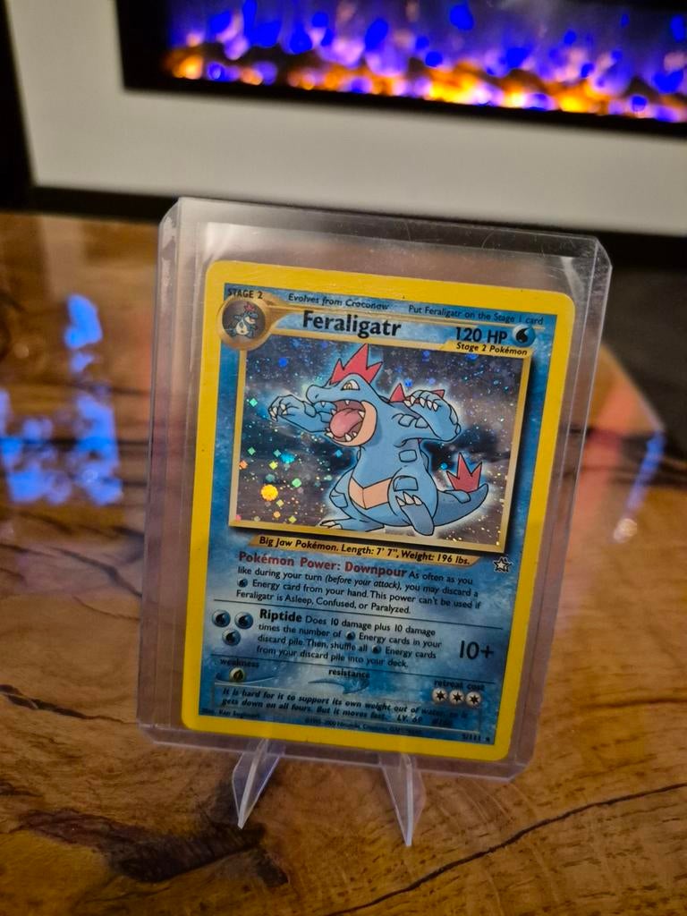 Feraligatr Pokémon kaart - Zo goed als nieuw, Ophalen of Verzenden, Zo goed als nieuw, Losse kaart