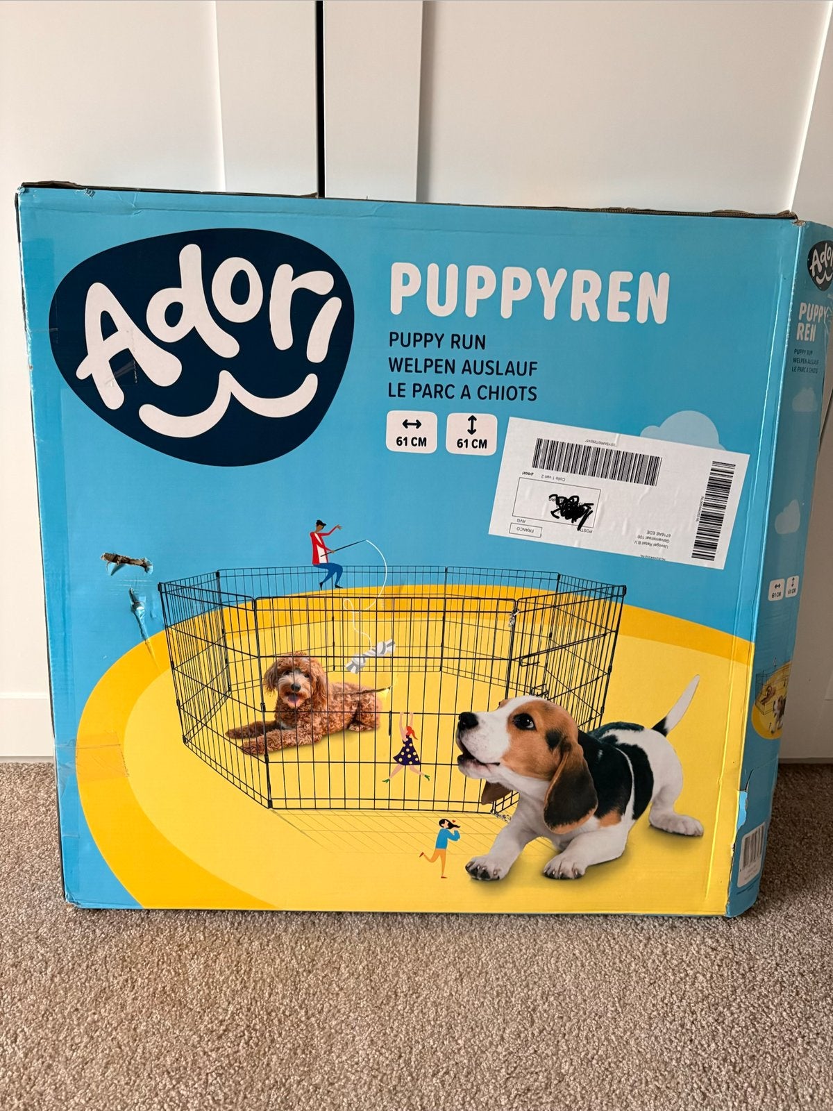 Puppyren, Ophalen, Zo goed als nieuw