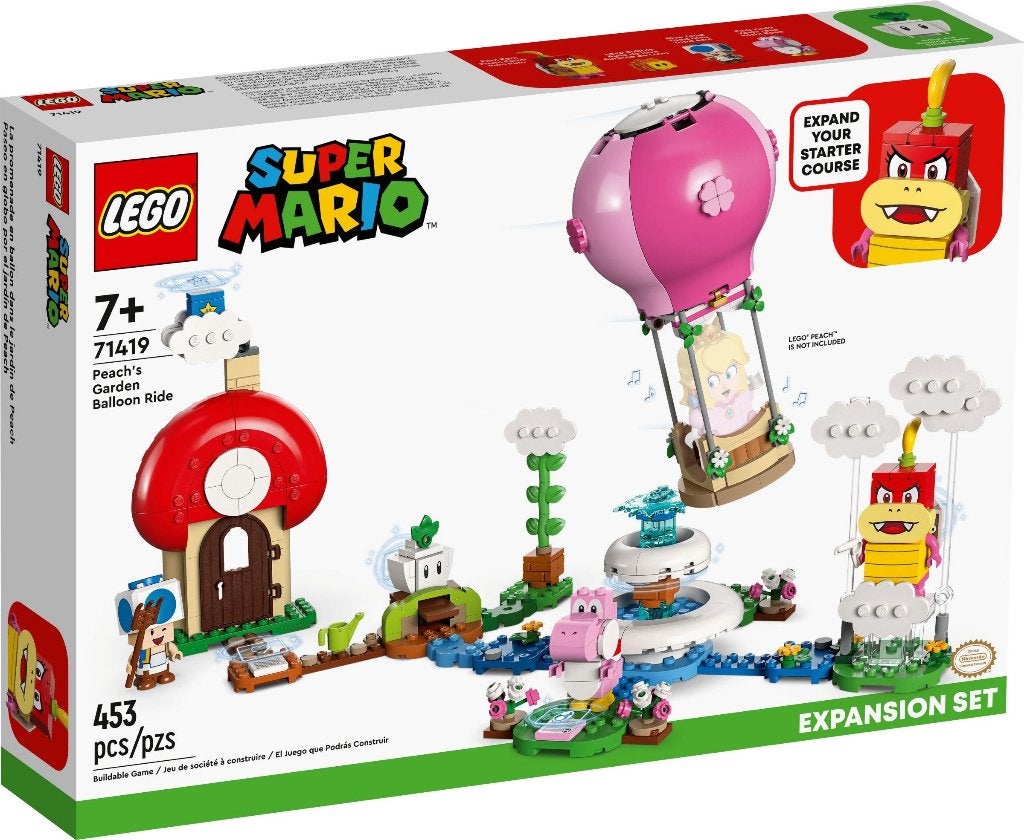 LEGO 71419 Peach's Garden Balloon Ride (Super Mario), Overige thema's, Nieuw, Ophalen of Verzenden, Complete set