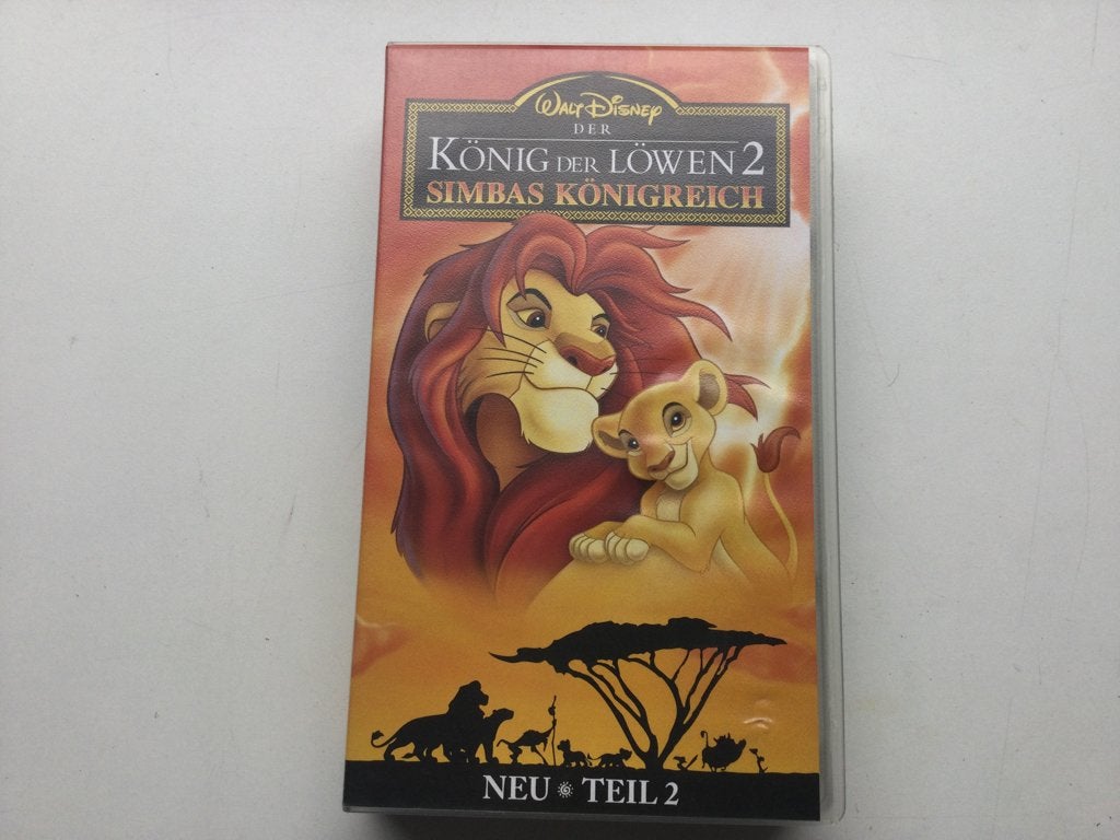 Walt Disney Der König der Löwen 2 Simbas Königreich VHS, Cd's en Dvd's, Kinderfilm, Duits, Ophalen of Verzenden, Zo goed als nieuw