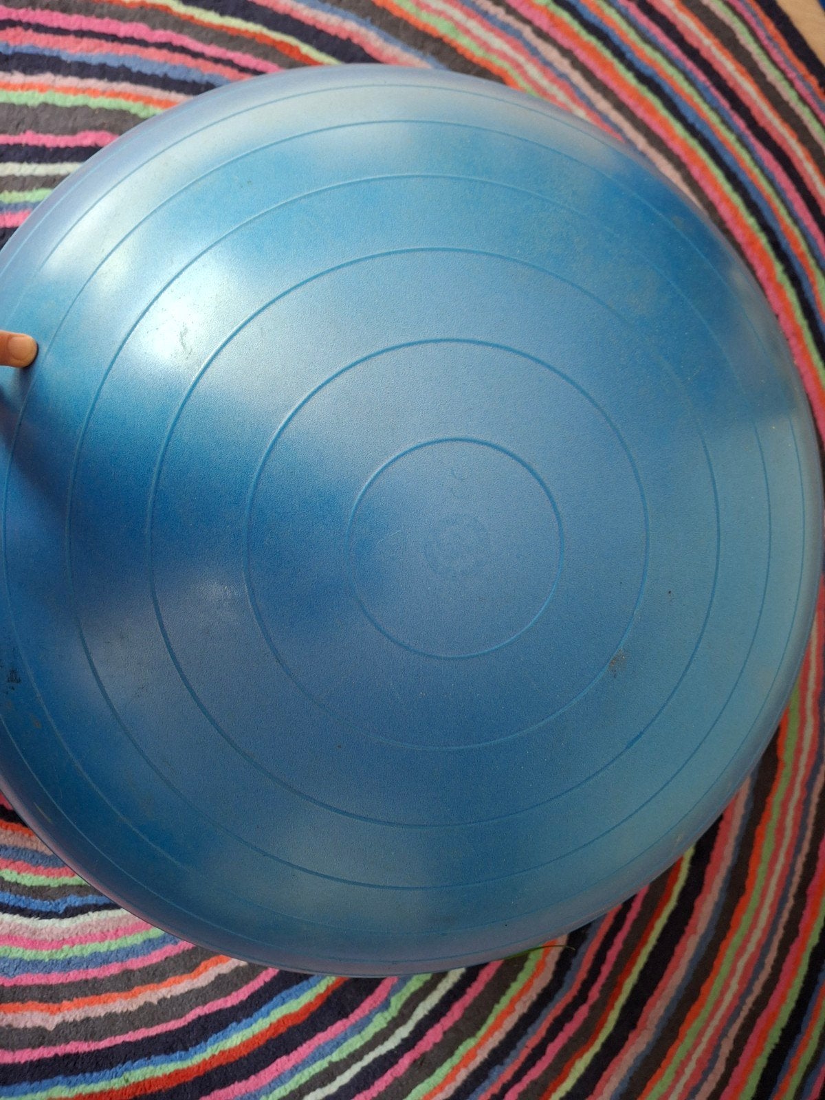 Gymnic Plus Fitnessbal 65 cm - Blauw, Ophalen, Zo goed als nieuw, Buik, Fitnessbal
