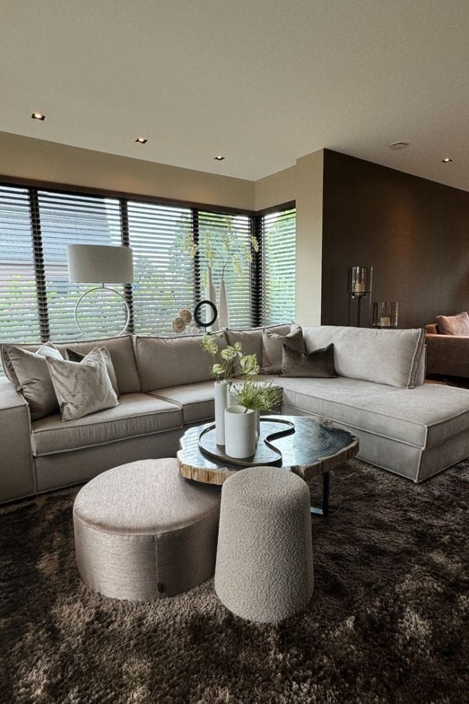 Luxe design Light & Living Lampvoet 50x15x59 LIVA mat créme, Met schakelaar, Nieuw, Sfeerlamp, 59 cm