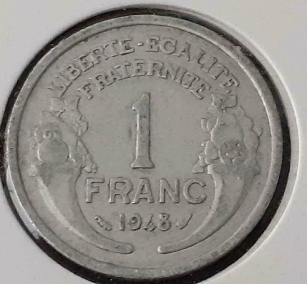 Frankrijk 1 franc - 1948, Ophalen of Verzenden, Frankrijk, Losse munt