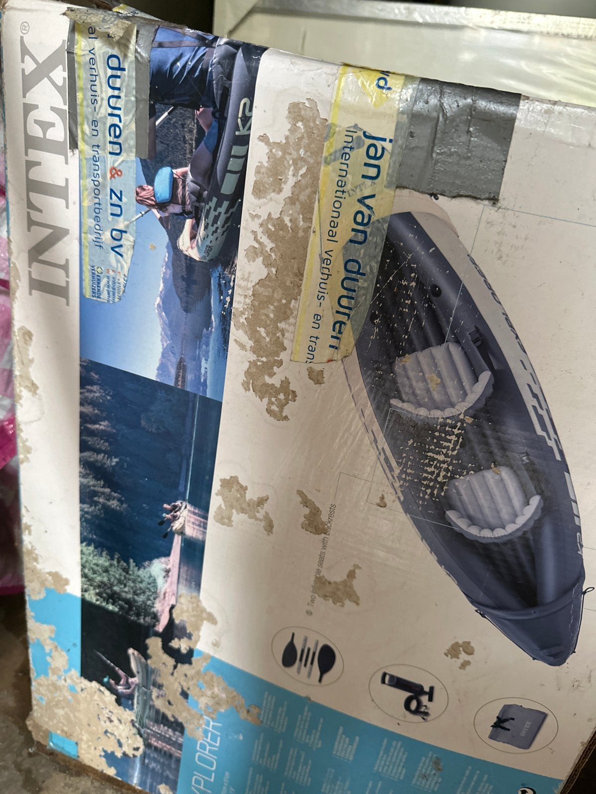 Intex Explorer K2 opblaasbare kajak - 2-persoons, Ophalen, Opblaasbaar, Gebruikt, 2-persoons