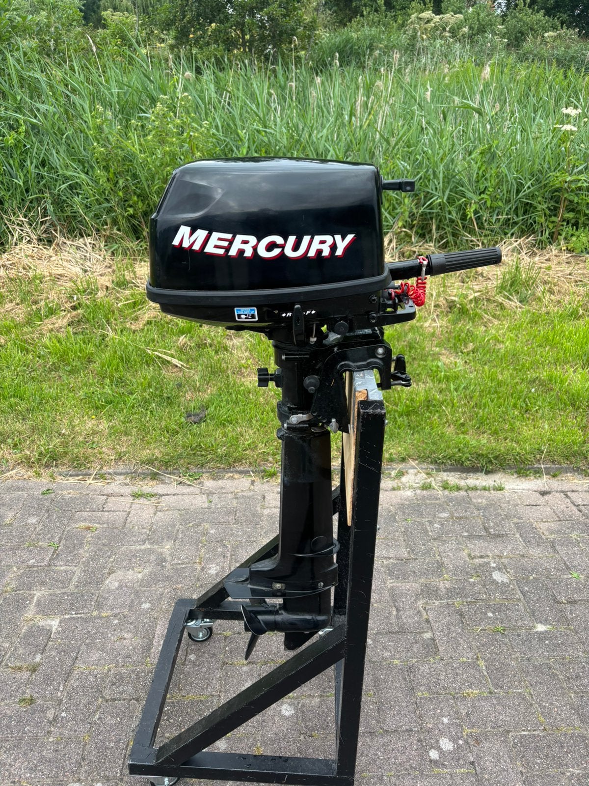 Zeer nette Mercury 5pk 4 takt langstaart buitenboordmotor, Ophalen, Gebruikt, 5 tot 10 pk, Viertaktmotor