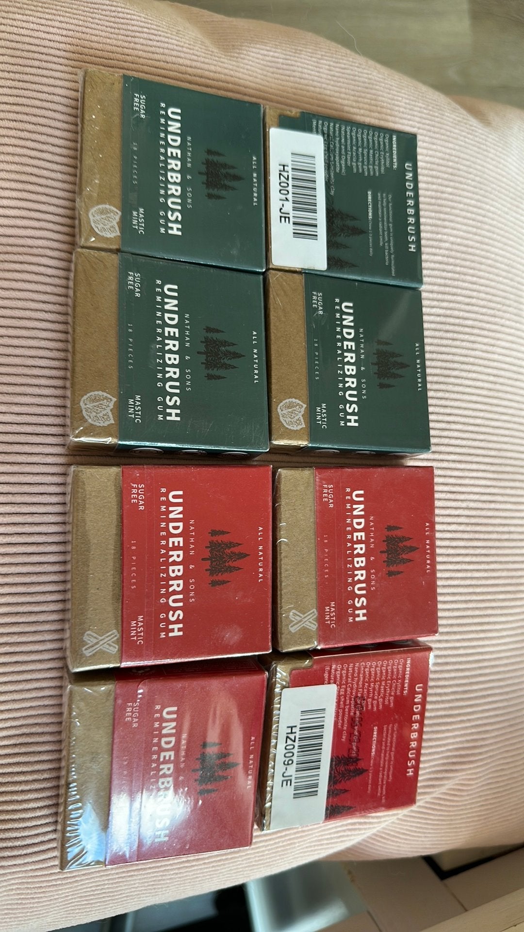 Underbrush remineralizing gum kauwgom ( 8 doosjes  nieuw ), Ophalen of Verzenden, Nieuw, Overige typen
