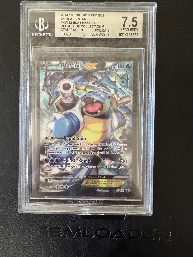 Blastoise XY122, BGS 7.5, Ophalen of Verzenden, Nieuw, Losse kaart, Foil