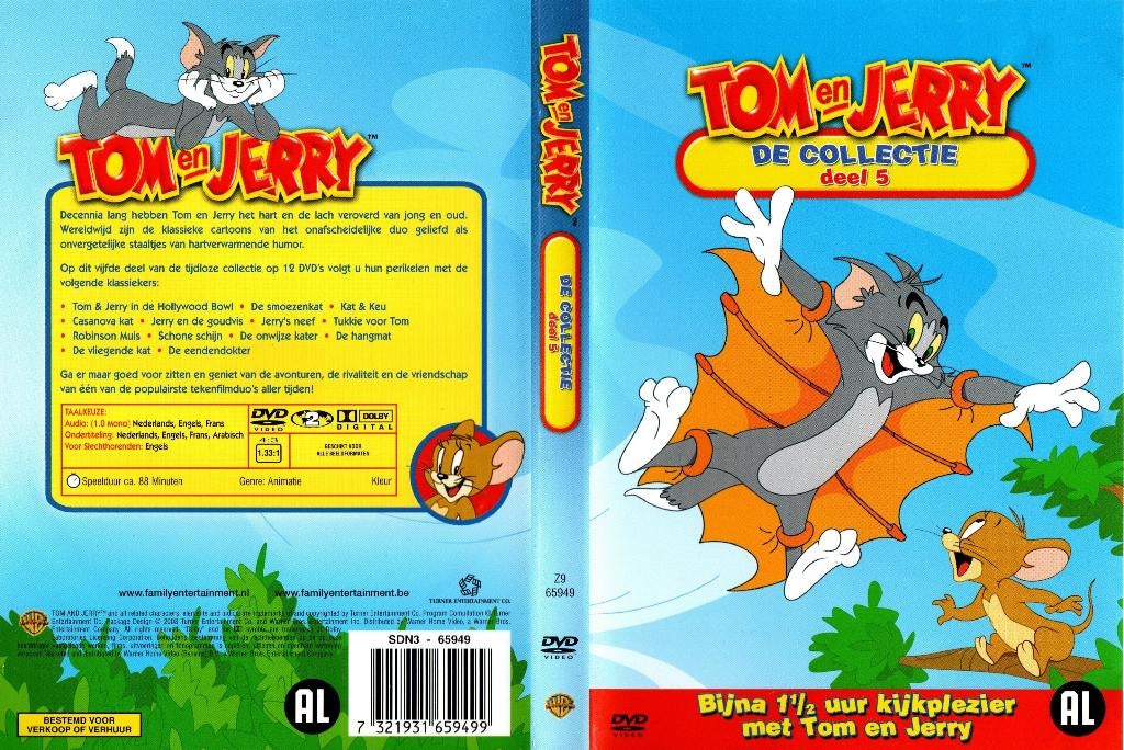Tom en Jerry, deel 5, Alle leeftijden, Ophalen of Verzenden, Zo goed als nieuw