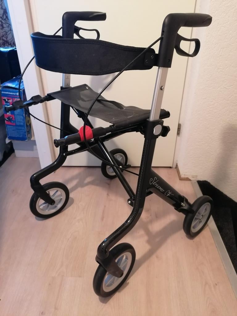 Streamer CF Maat L Carbon Rollator, Ophalen of Verzenden, Opvouwbaar, Zo goed als nieuw