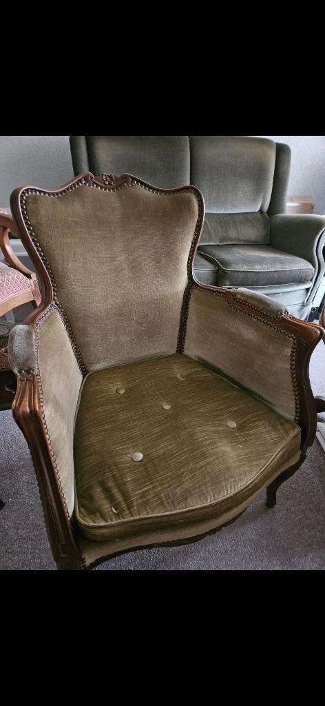 Louis  X1V  Bergere Fauteuils, Antiek en Kunst, Antiek | Meubels | Stoelen en Banken, Ophalen