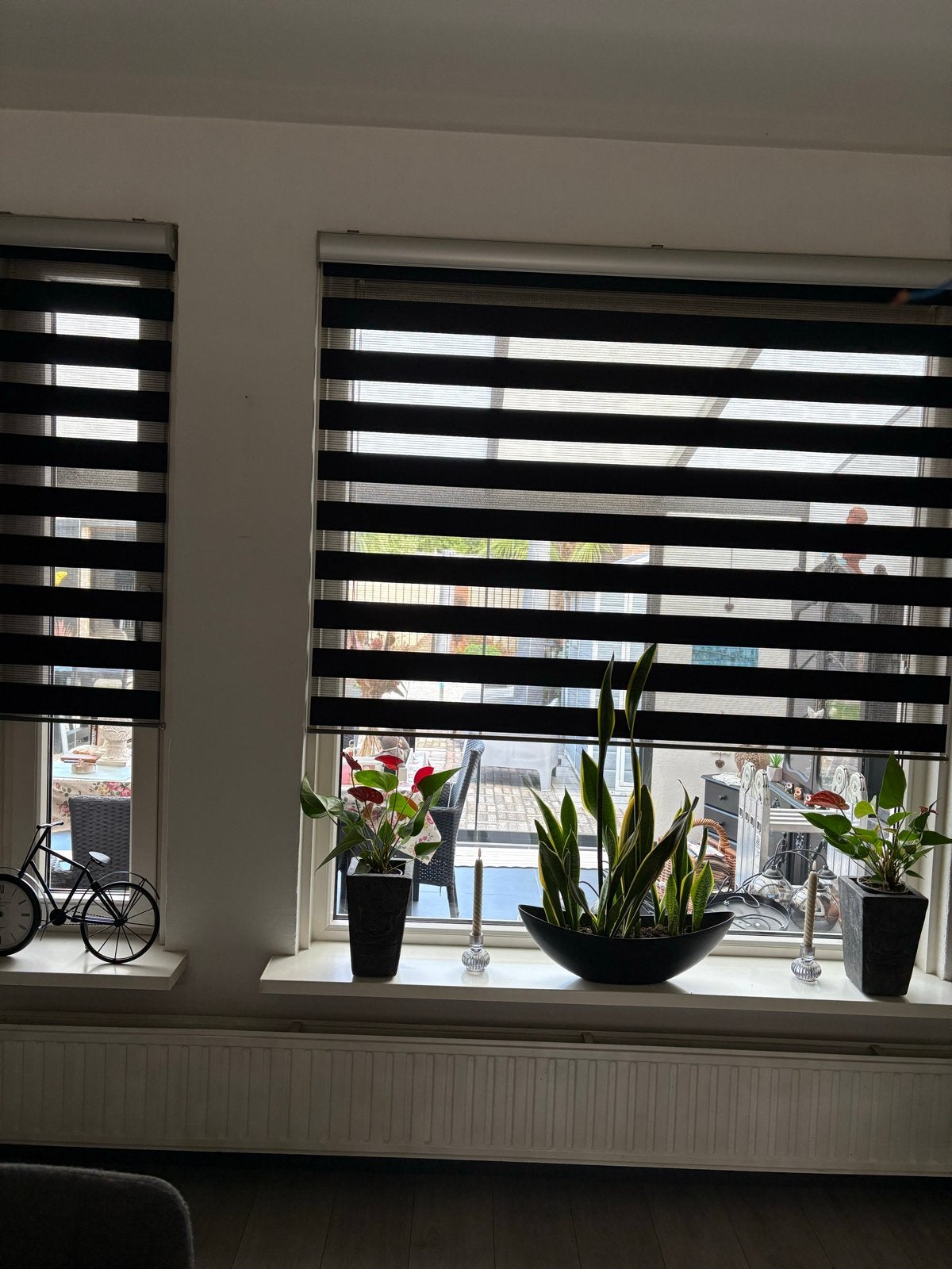 Duo rolgordijnen zwart, Ophalen, Merk is Verano, Gebruikt, Zwart