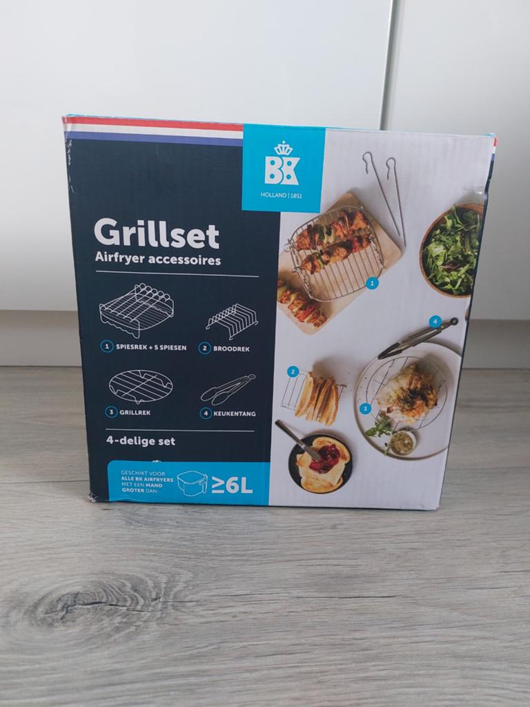 BK Grillset Airfryer accessoires 4-delige set, Witgoed en Apparatuur, Onderdelen en Toebehoren, Ophalen, Nieuw